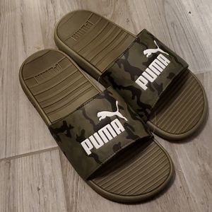 Puma Cool Cat Camo Slides Sandals For Men Size 9